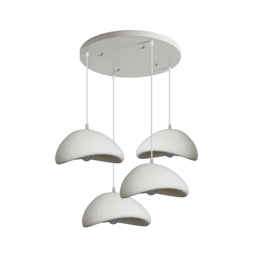 BRILAGI - Lestenec na kablu WABI SABI 4xE27/60W/230V bela