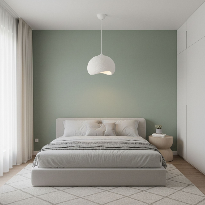 Brilagi - Lestenec na kablu YONTU 1xE27/40W/230V premer 34 cm bela