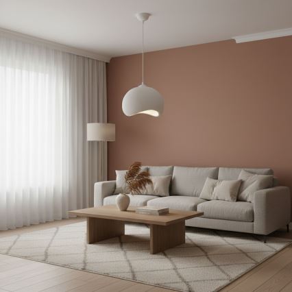 Brilagi - Lestenec na kablu YONTU 1xE27/40W/230V premer 34 cm bela