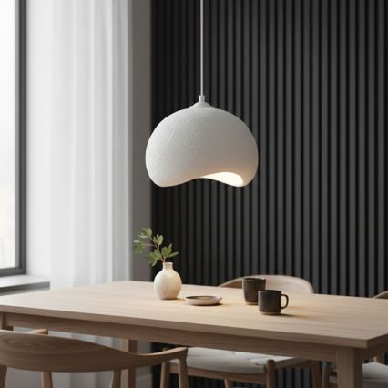 Brilagi - Lestenec na kablu YONTU 1xE27/40W/230V premer 34 cm bela