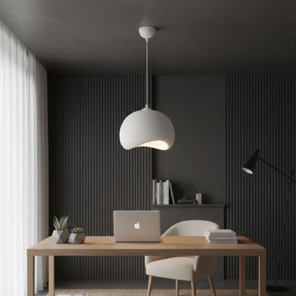 Brilagi - Lestenec na kablu YONTU 1xE27/40W/230V premer 34 cm bela