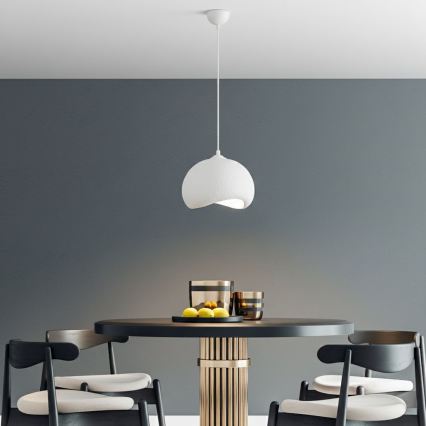 Brilagi - Lestenec na kablu YONTU 1xE27/40W/230V premer 34 cm bela