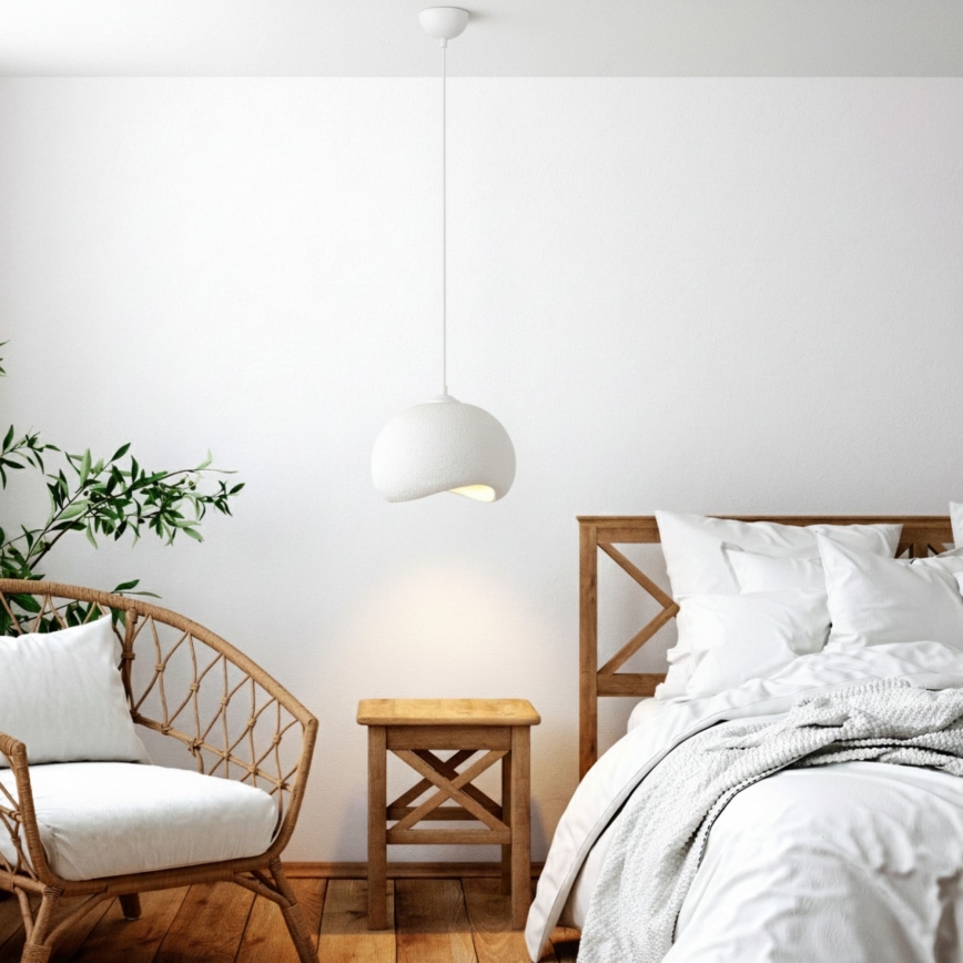 Brilagi - Lestenec na kablu YONTU 1xE27/40W/230V premer 34 cm bela