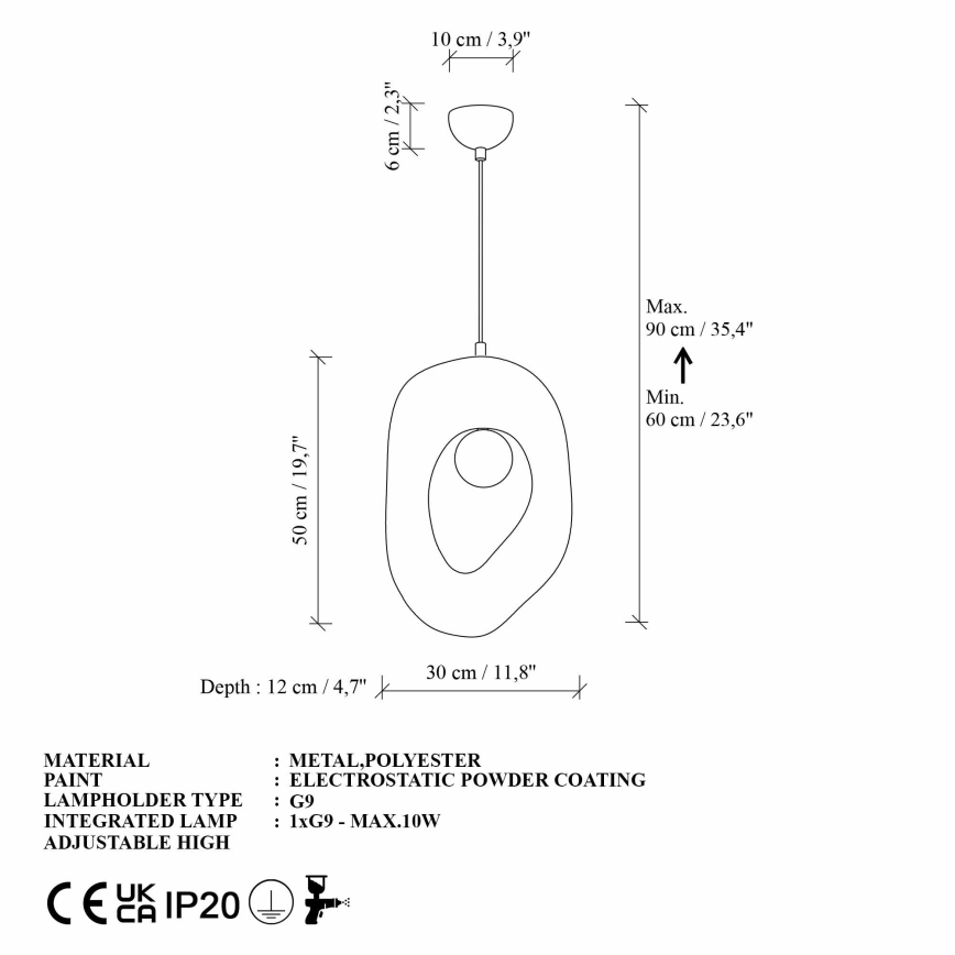 Brilagi - Lestenec na kablu ZOGA 1xE27/40W/230V, kremne barve