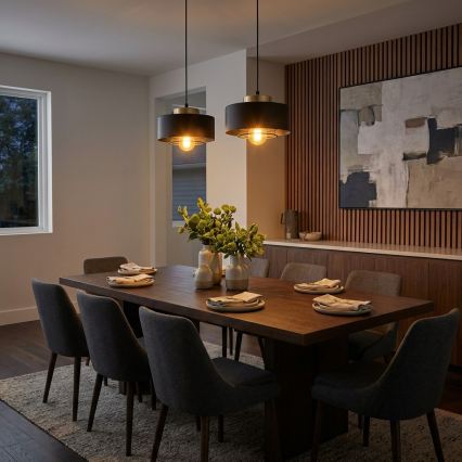 Brilagi - Lestenec na lanku 2xE27/60W/230V črna/zlata