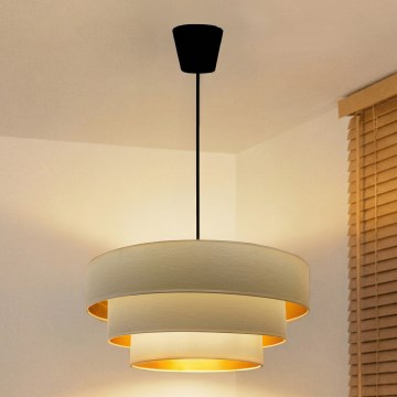 Brilagi - Lestenec na lanku LUNETA 1xE27/60W/230V premer 40 cm kremna/zlata