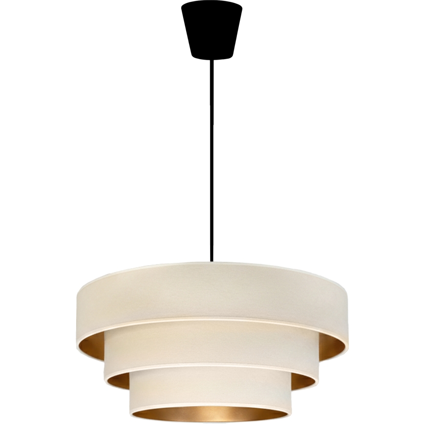 Brilagi - Lestenec na lanku LUNETA 1xE27/60W/230V premer 40 cm kremna/zlata