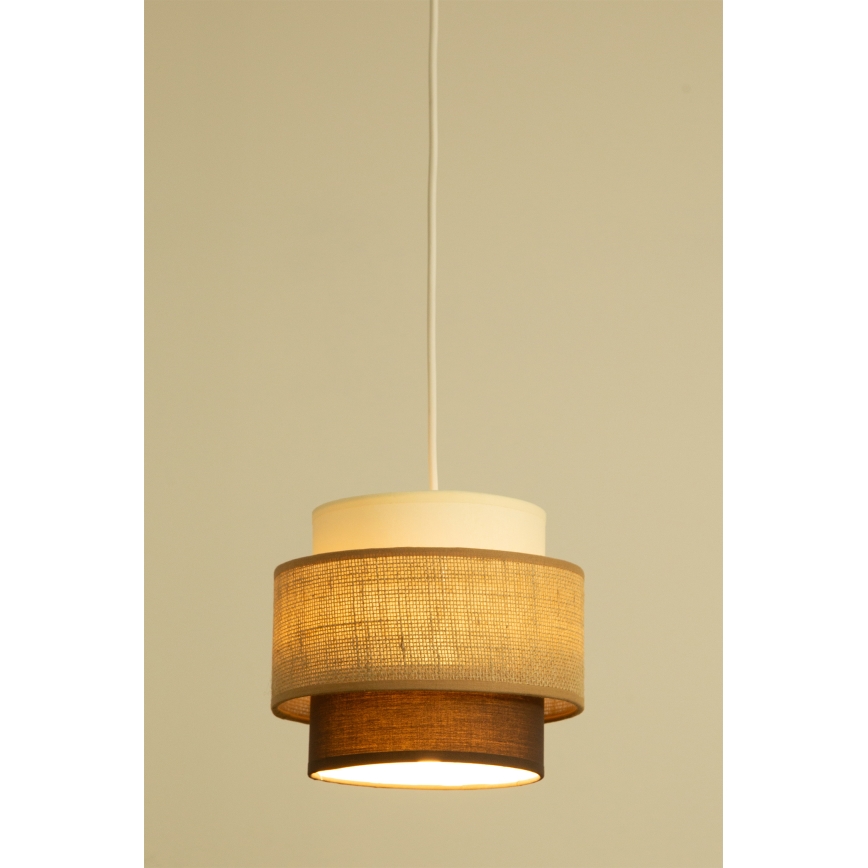 Brilagi - Lestenec na lanku RESNA 2xE27/60W/230V Ø 30 cm bež/črna