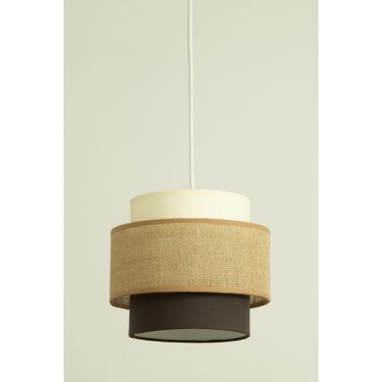 Brilagi - Lestenec na lanku RESNA 2xE27/60W/230V Ø 30 cm bež/črna