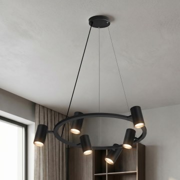 Brilagi - Lestenec na lanku SELE 6xGU10/30W/230V črna