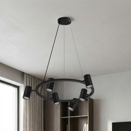 Brilagi - Lestenec na lanku SELE 6xGU10/30W/230V črna