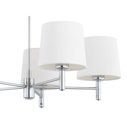 Brilagi - Lestenec na palici MONTE 5xE27/60W/230V kremna/sijajni krom