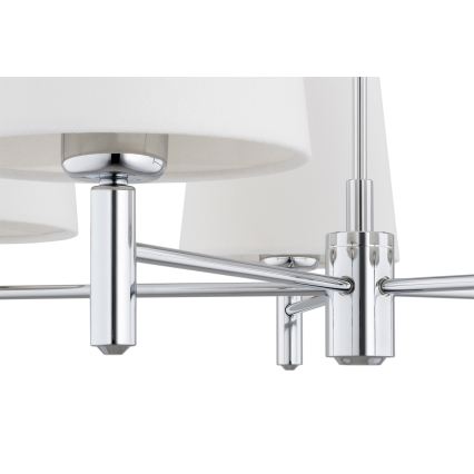 Brilagi - Lestenec na palici MONTE 5xE27/60W/230V kremna/sijajni krom
