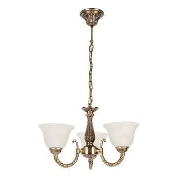 Brilagi - Lestenec na verigi CLASSIC 3xE14/10W/230V medenina