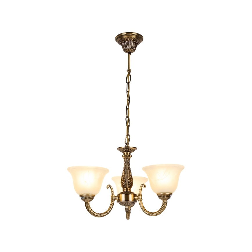 Brilagi - Lestenec na verigi CLASSIC 3xE14/10W/230V medenina
