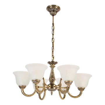 Brilagi - Lestenec na verigi CLASSIC 6xE14/10W/230V medenina