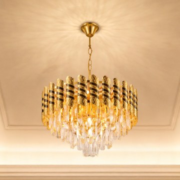 Brilagi - Lestenec na verigi CRISTAL 5xE14/40W/230V premer 38 cm