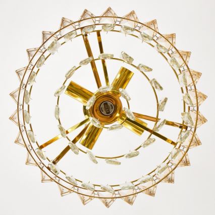 Brilagi - Lestenec na verigi CRISTAL 5xE14/40W/230V premer 38 cm