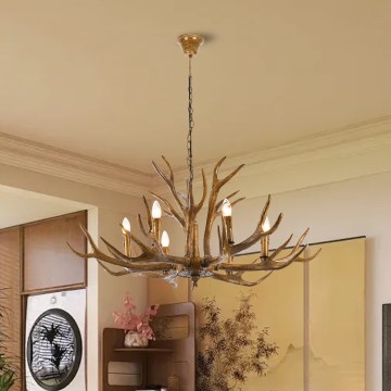 Brilagi - Lestenec na verigi DEER 6xE14/10W/230V premer 102 cm