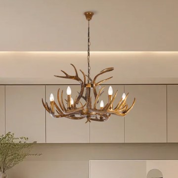 Brilagi - Lestenec na verigi DEER 6xE14/10W/230V premer 80 cm