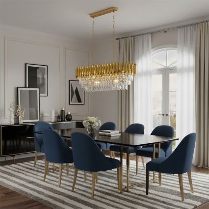 Brilagi - Lestenec na verigi ECLIPSE 10xE14/10W/230V 78x28 cm zlata