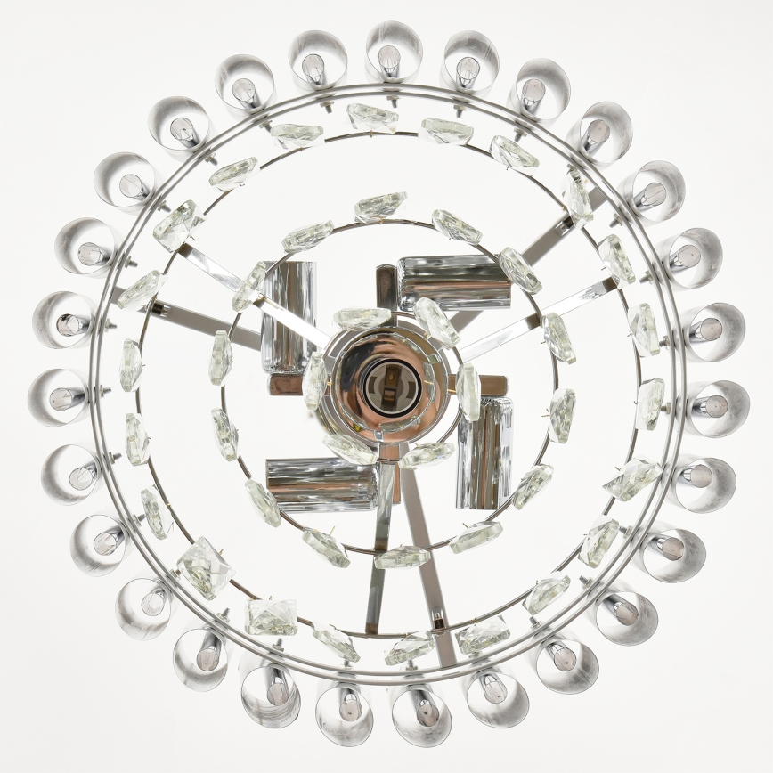 Brilagi - Lestenec na verigi ECLIPSE 5xE14/10W/230V, premer 38 cm, srebrn