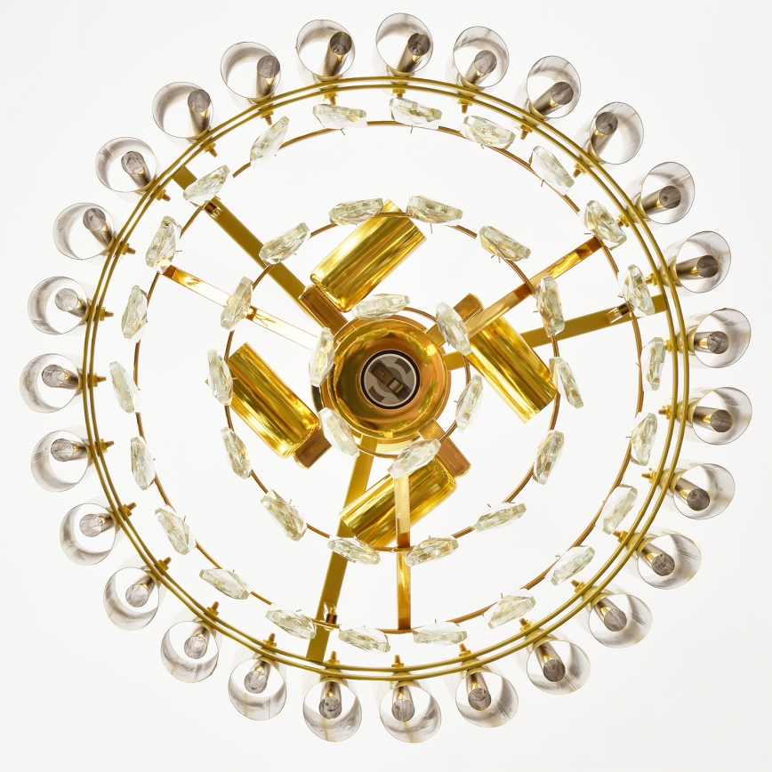 Brilagi - Lestenec na verigi ECLIPSE 5xE14/10W/230V, premer 38 cm, v zlati barvi