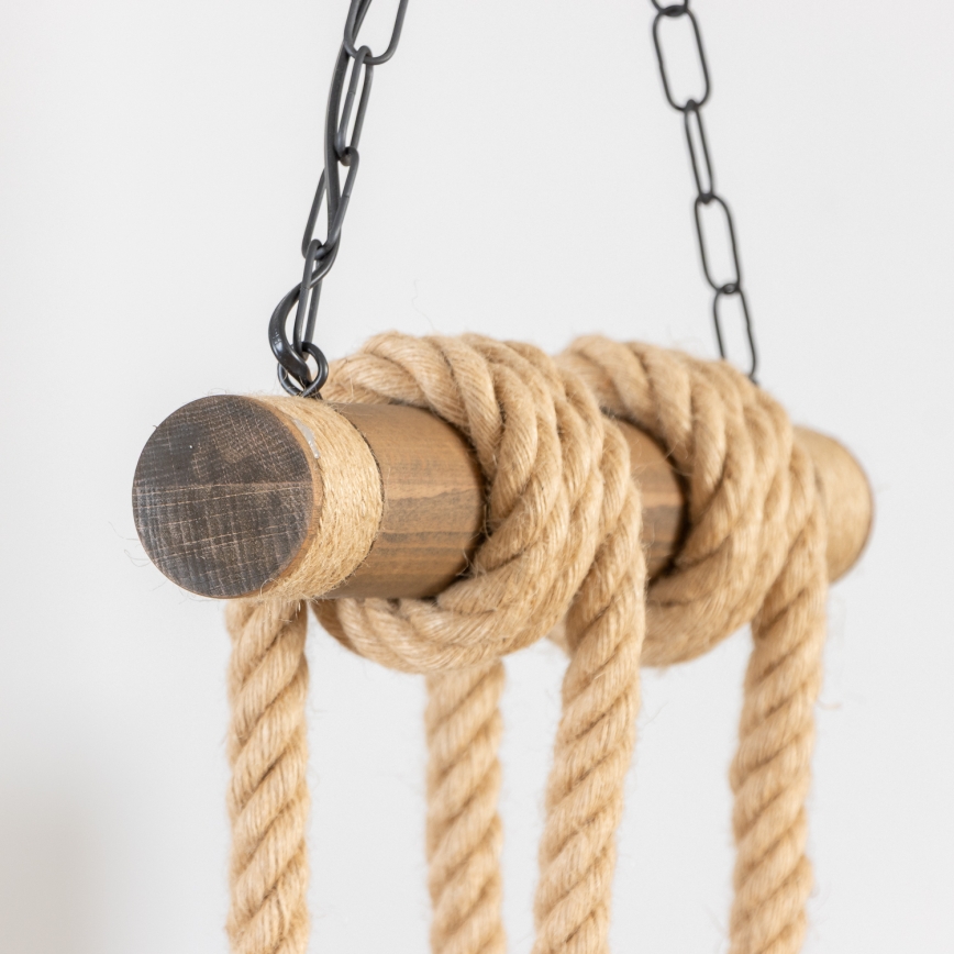 Brilagi - Lestenec na verigi KOS 4xE27/60W/230V bukev