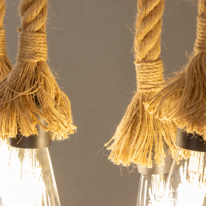 Brilagi - Lestenec na verigi KOS 6xE27/60W/230V bukev