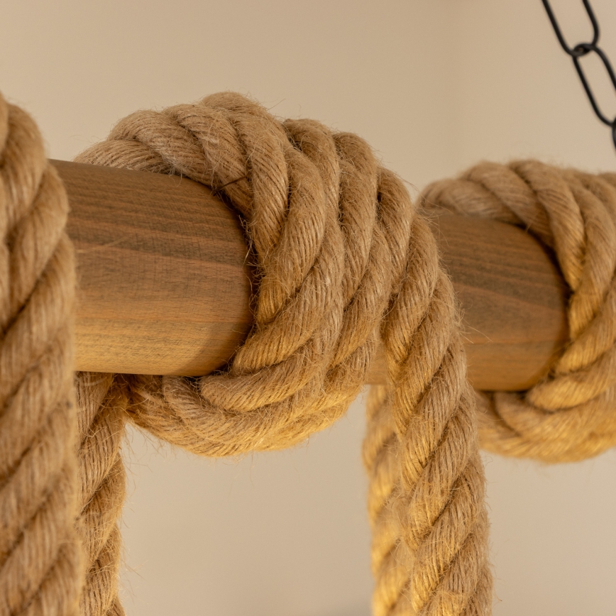 Brilagi - Lestenec na verigi KOS 6xE27/60W/230V bukev