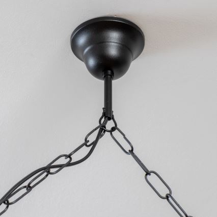 Brilagi - Lestenec na verigi KOS 6xE27/60W/230V bukev