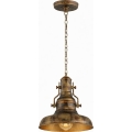 Brilagi - Lestenec na verigi PYRONIC 1xE27/40W/230V, premer 32 cm, bronast/patina