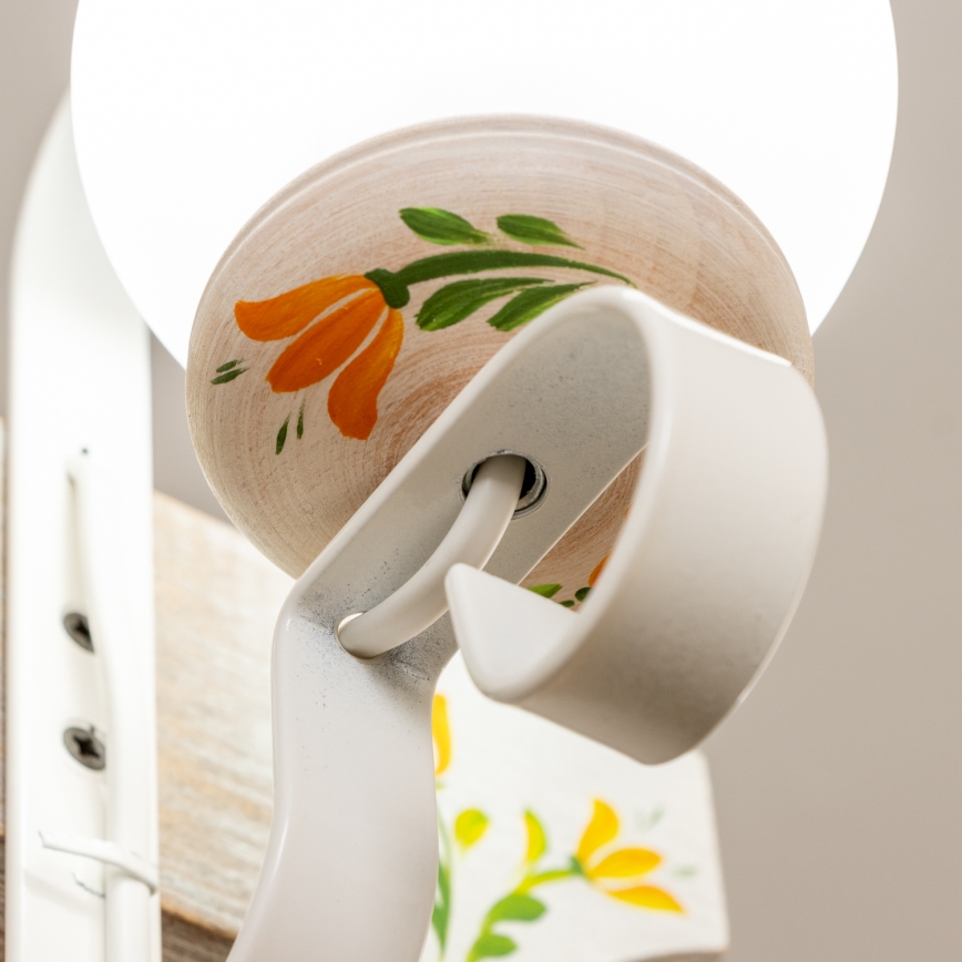 Brilagi - Lestenec na verigi QUEEN 2xE14/40W/230V bukev/krem barva