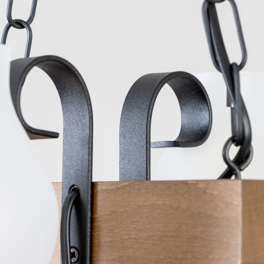 Brilagi - Lestenec na verigi QUEEN 2xE14/40W/230V bukev/oreh