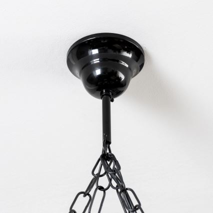 Brilagi - Lestenec na verigi QUEEN 4xE14/40W/230V bukev/oreh