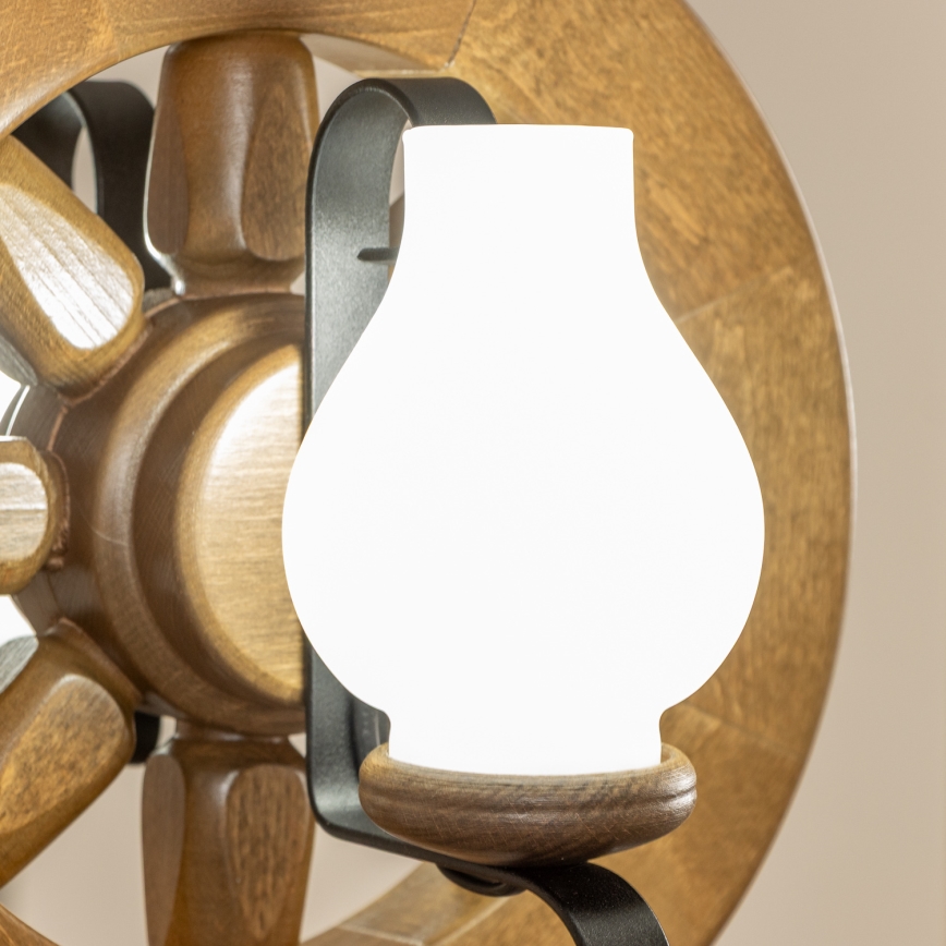 Brilagi - Lestenec na verigi ROATA 2xE14/40W/230V bukev/oreh