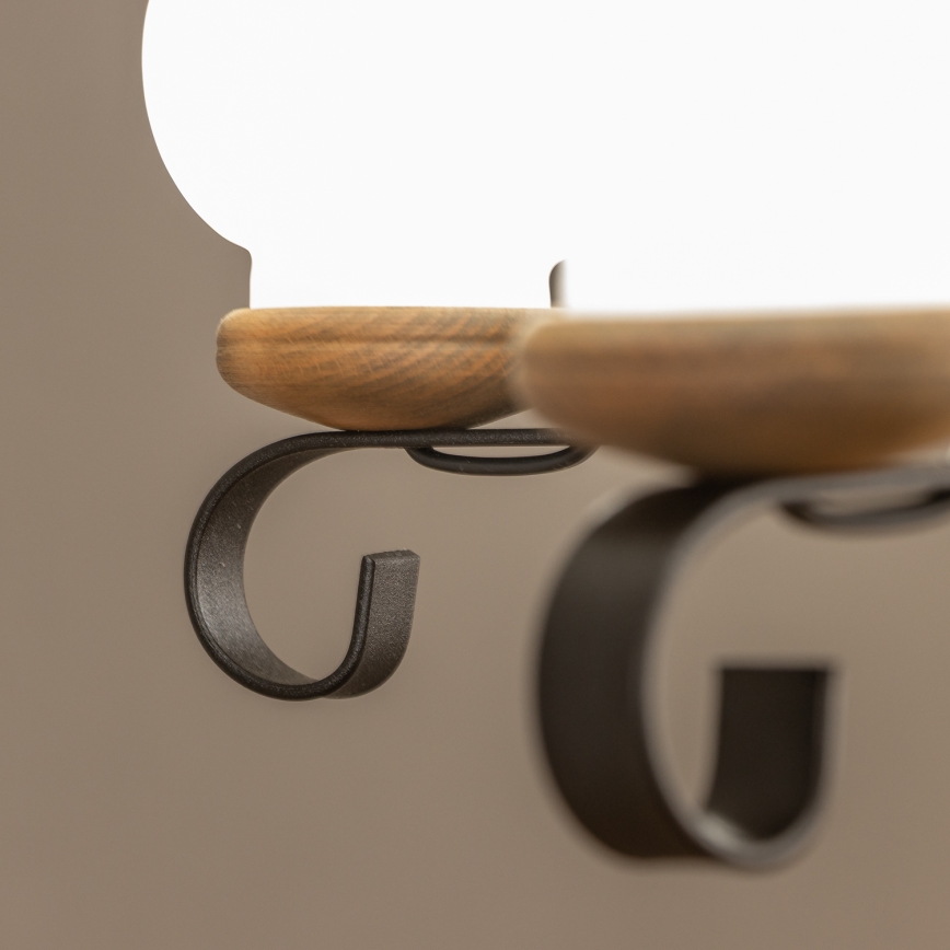 Brilagi - Lestenec na verigi ROATA 5xE14/40W/230V premer 50 cm bukov