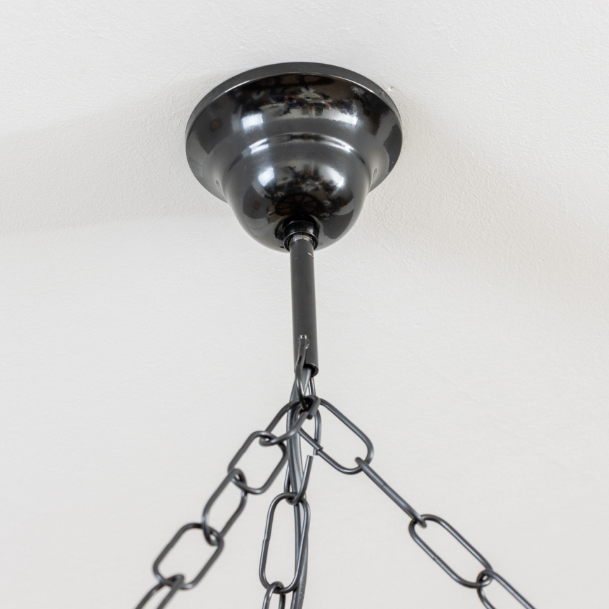 Brilagi - Lestenec na verigi ROATA 5xE14/40W/230V, premer 70 cm, bukev/oreh