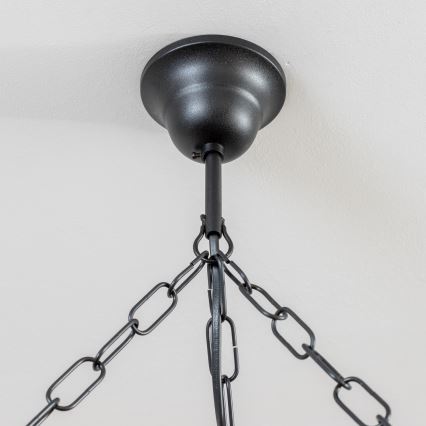 Brilagi - Lestenec na verigi ROATA, 6xE14/40W/230V, premer 70 cm, buk/oreh