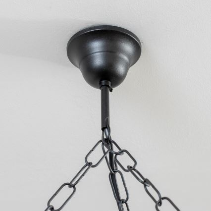 Brilagi - Lestenec na verigi ROATA 6xE14/40W/230V premer 70 cm iz bukve