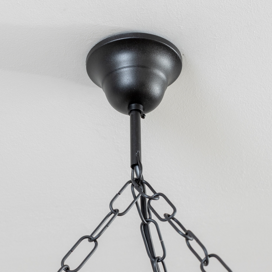 Brilagi - Lestenec na verigi ROATA 6xE14/40W/230V premer 70 cm iz bukve