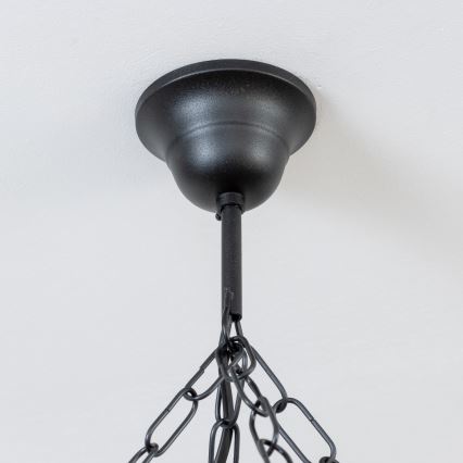 Brilagi - Lestenec na verigi ROATA 8xE14/40W/230V premer 70 cm iz bukve