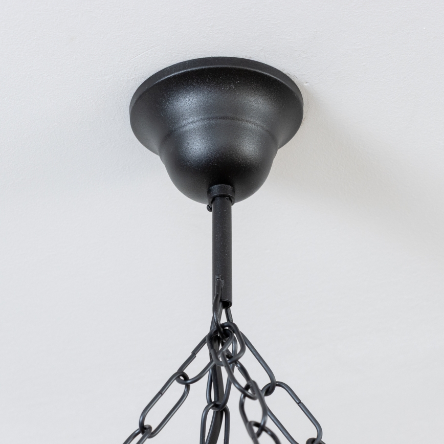 Brilagi - Lestenec na verigi ROATA 8xE14/40W/230V premer 70 cm iz bukve