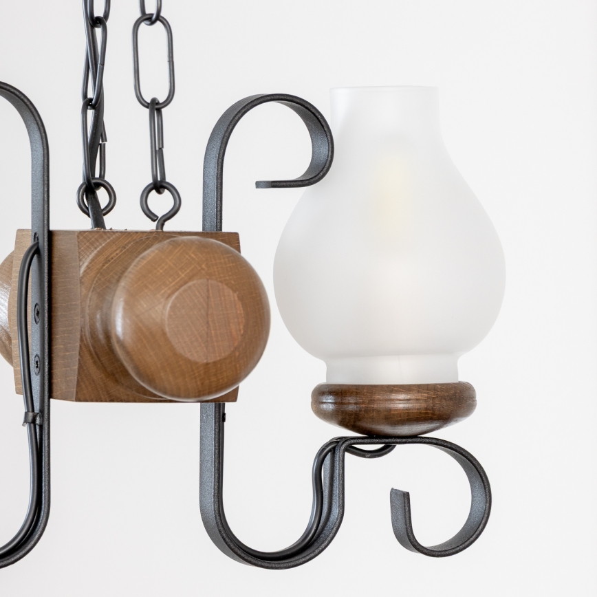 Brilagi - Lestenec na verigi RUSTIC 2xE14/40W/230V bukev/oreh