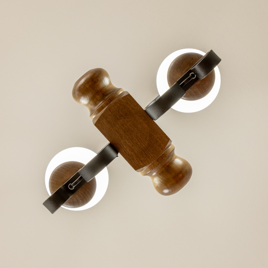 Brilagi - Lestenec na verigi RUSTIC 2xE14/40W/230V bukev/oreh