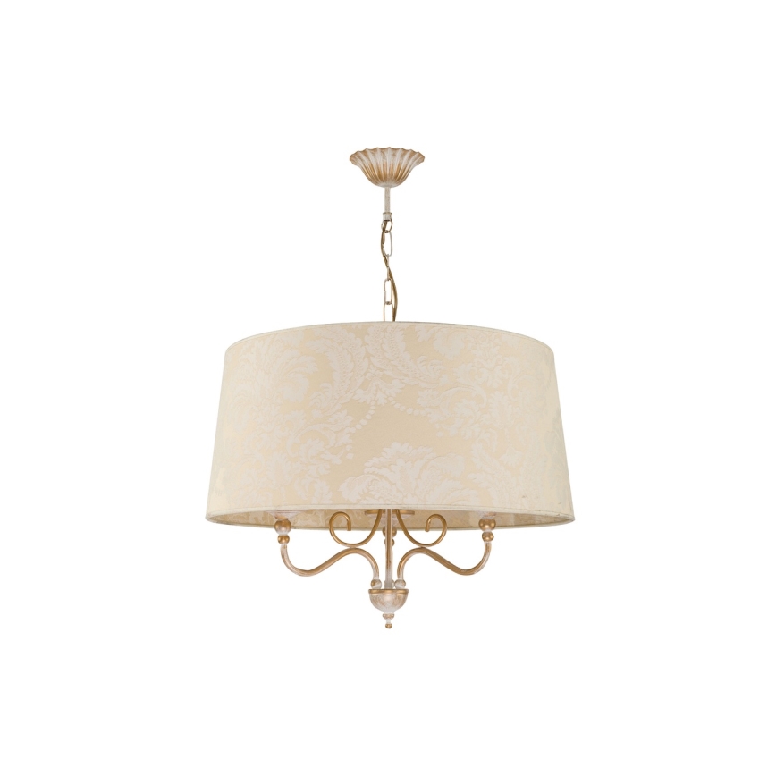 Brilagi - Lestenec na verigi SONIA 3xE27/15W/230V, premer 56 cm, kremna/patina