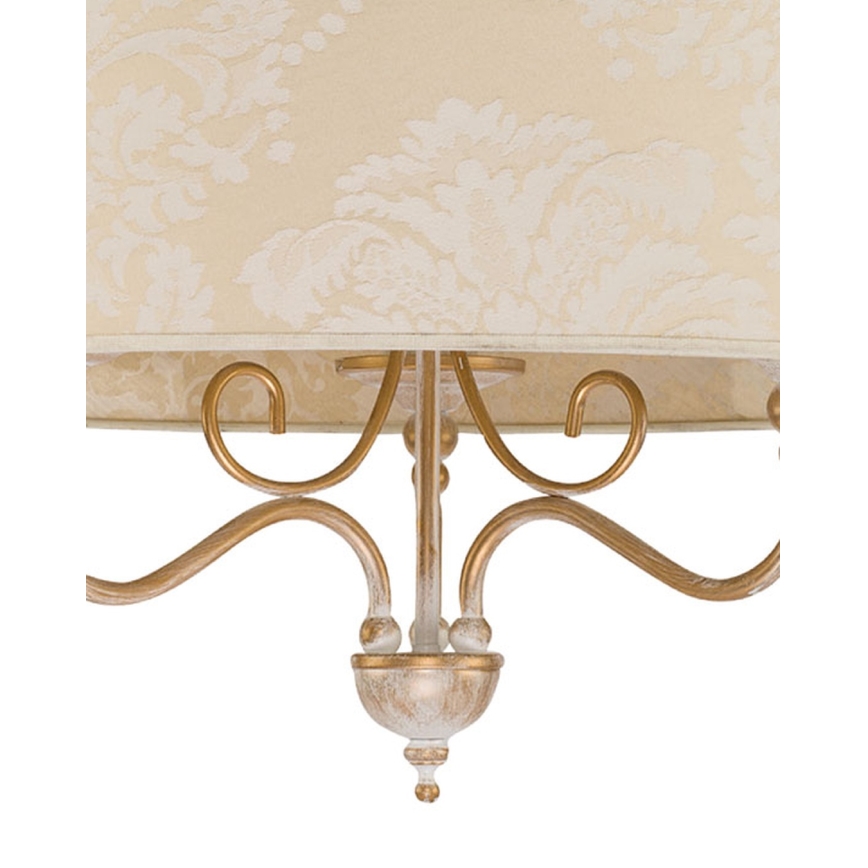 Brilagi - Lestenec na verigi SONIA 3xE27/15W/230V, premer 56 cm, kremna/patina