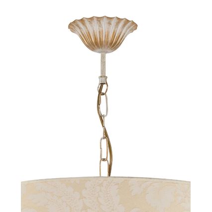 Brilagi - Lestenec na verigi SONIA 3xE27/15W/230V, premer 56 cm, kremna/patina