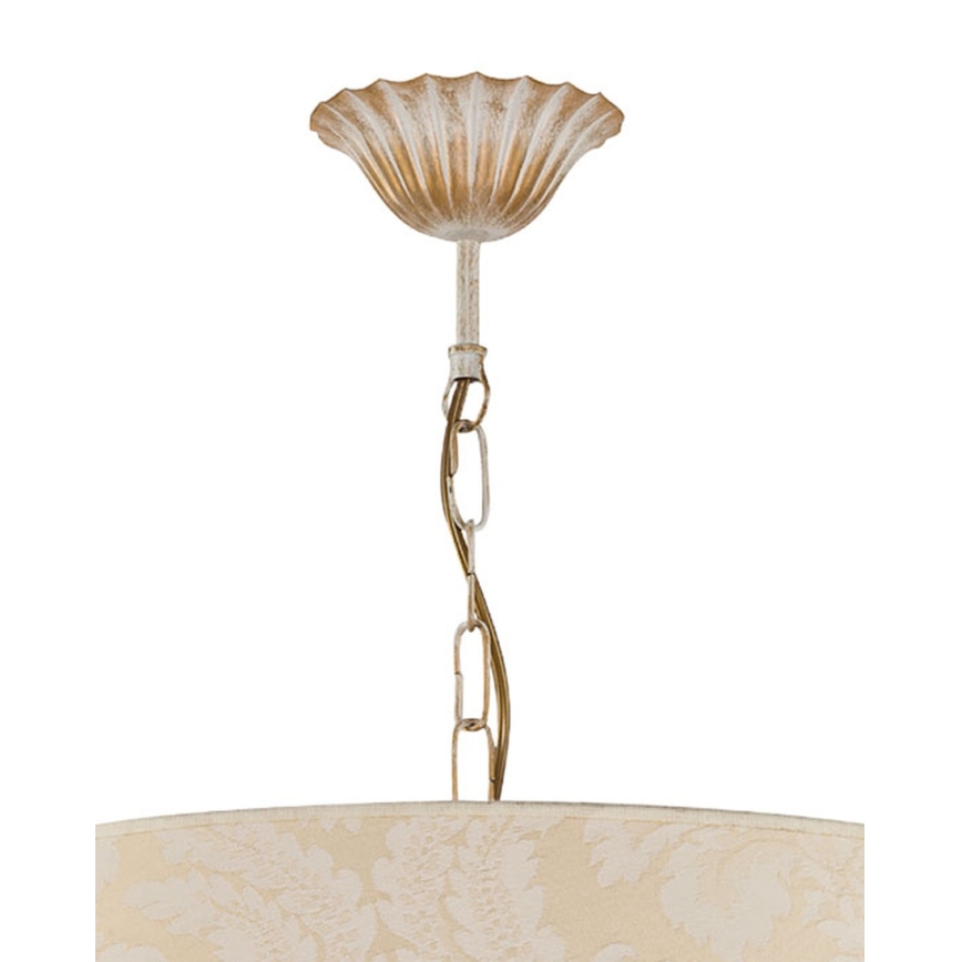 Brilagi - Lestenec na verigi SONIA 3xE27/15W/230V, premer 56 cm, kremna/patina