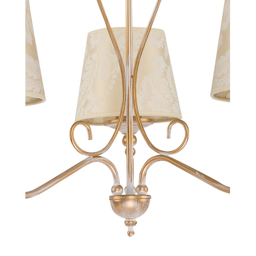 Brilagi - Lestenec na verigi SONIA 3xE27/15W/230V, premer 64 cm, kremna/patina